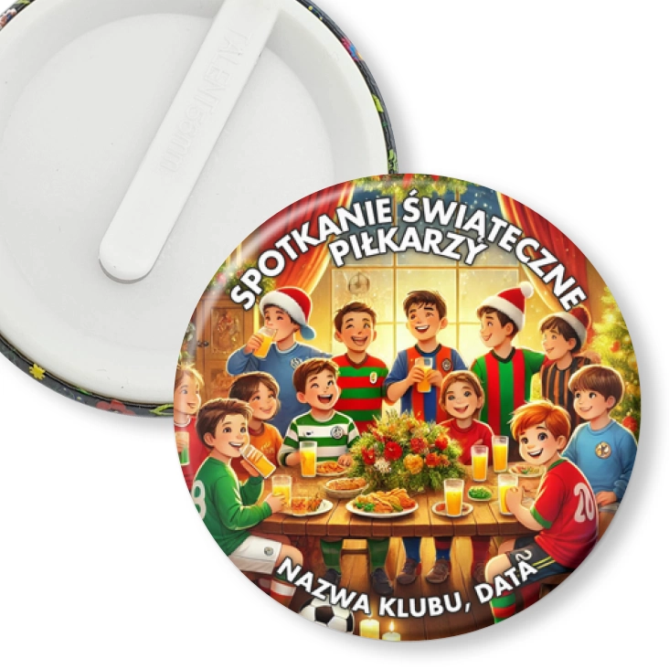 przypinka klips Spotkanie świąteczne piłkarzy