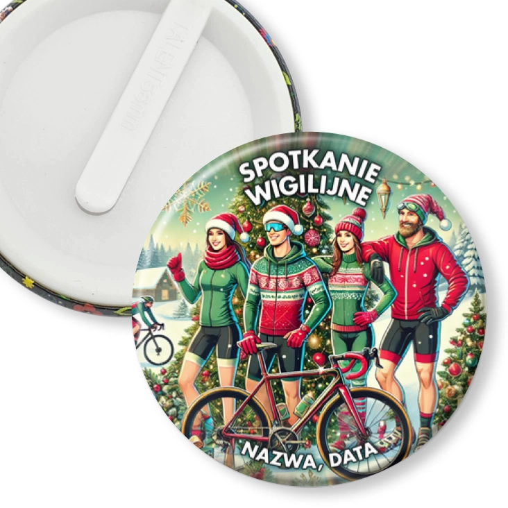 przypinka klips Spotkanie wigilijne kolarzy