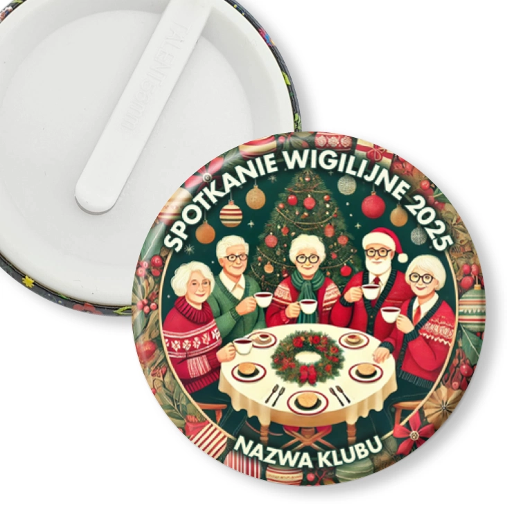 przypinka klips Spotkanie wigilijne seniorów