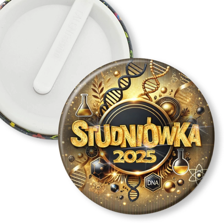 przypinka klips Studniówka profil biologiczno-chemiczny
