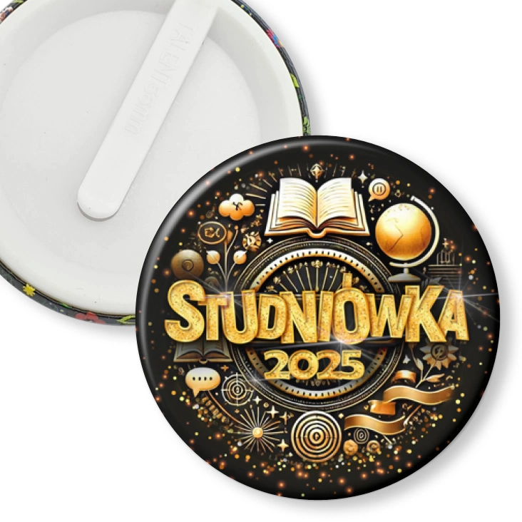 przypinka klips Studniówka profil językowy