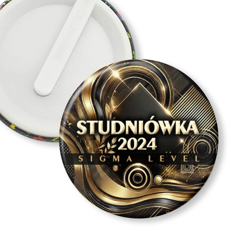 przypinka klips Studniówka Sigma level