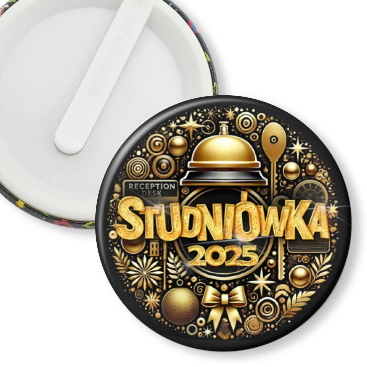 przypinka klips Studniówka technik hotelarstwa