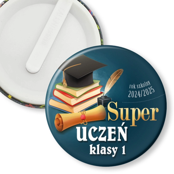 przypinka klips Super uczeń klasy 1