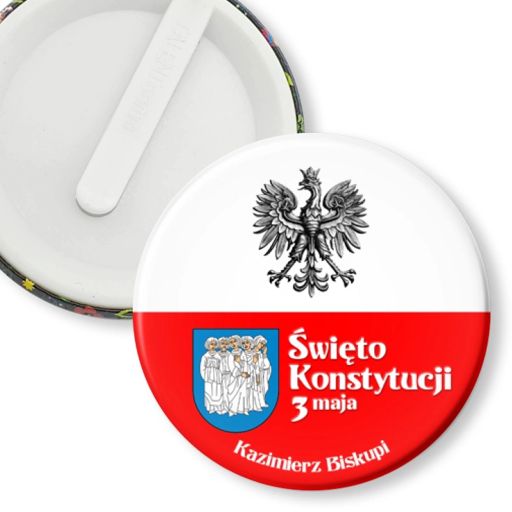 przypinka klips Święto Konstytucji 3 Maja Kazimierz Biskupi