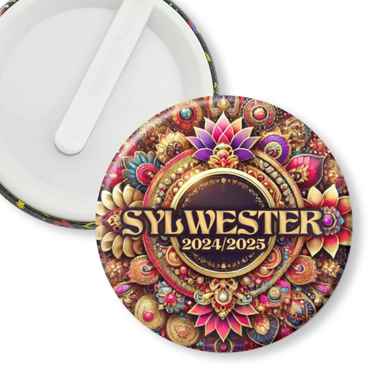 przypinka klips Sylwester w stylu Bollywood
