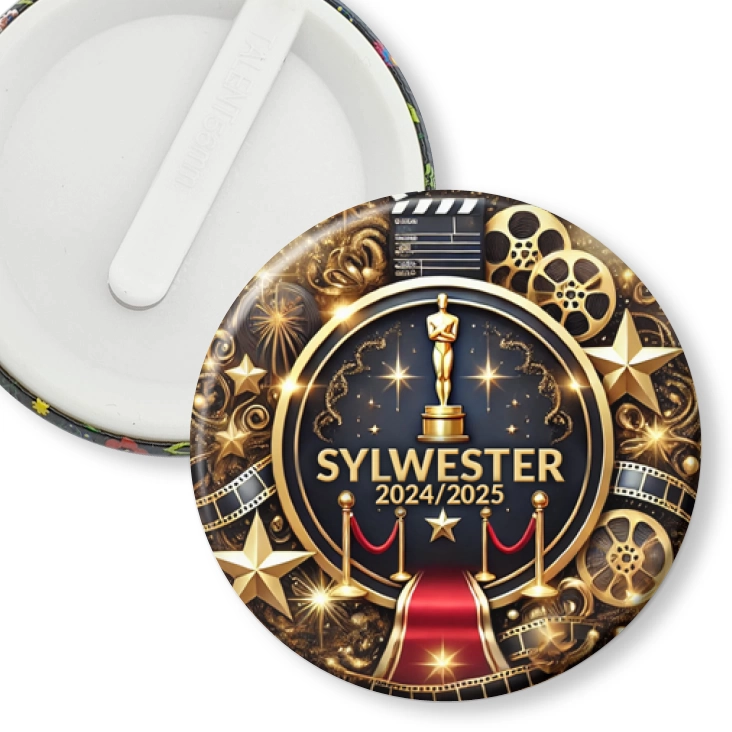 przypinka klips Sylwester w stylu Hollywood