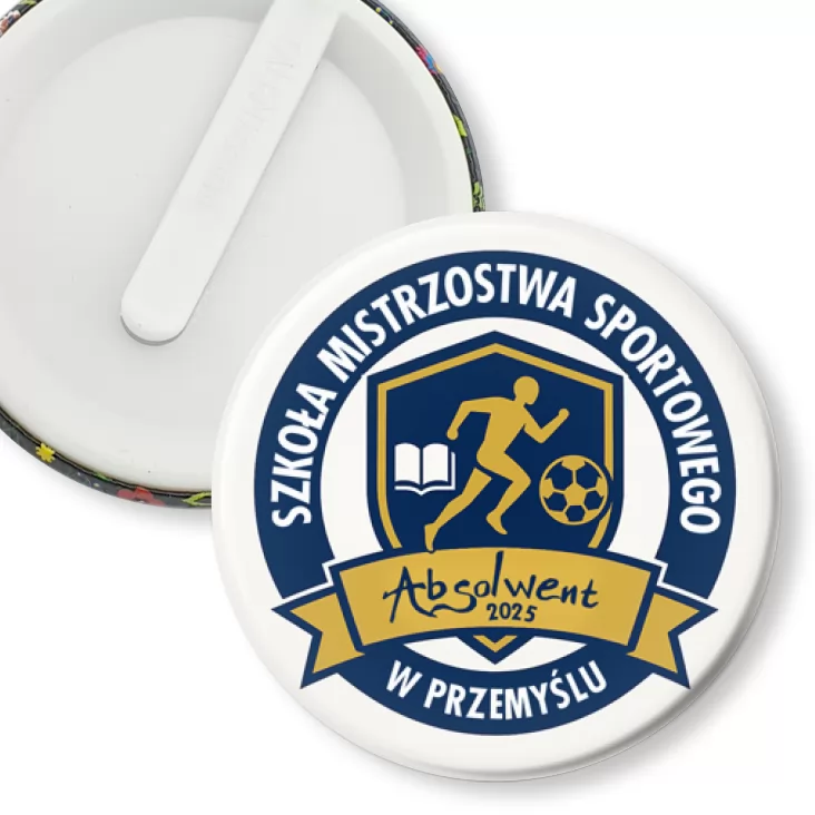 przypinka klips Szkoła Mistrzostwa Sportowego w Przemyślu Absolwent 2025