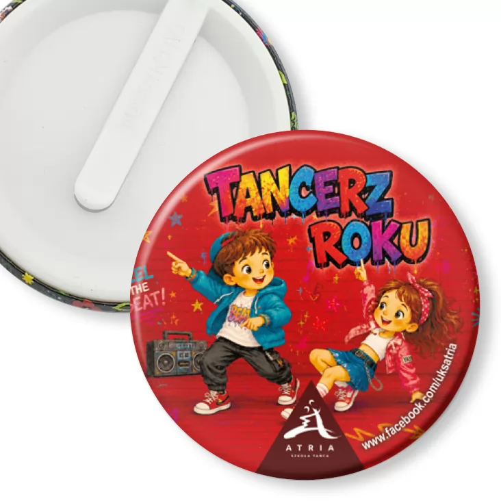 przypinka klips Tancerz Roku Atria