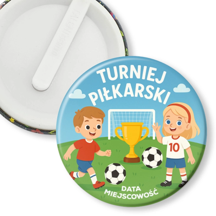 przypinka klips Turniej piłkarski