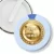 Przypinka klips Uczeń na medal na niebieskim tle