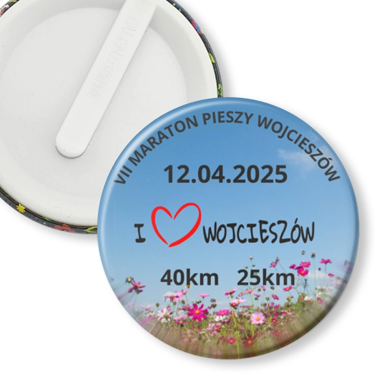 przypinka klips VII Maraton Pieszy Wojcieszów