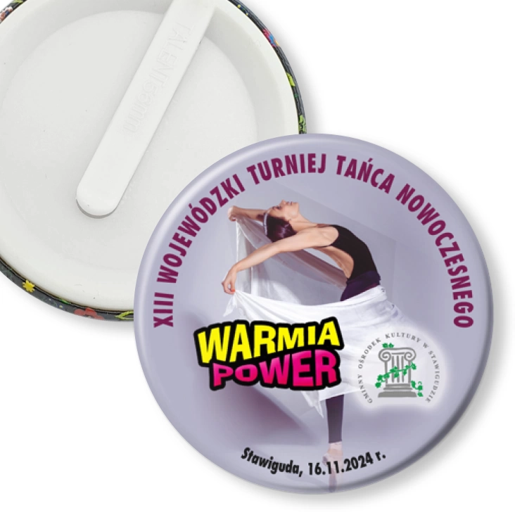 przypinka klips Warmia Power 2024