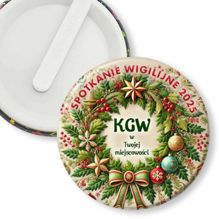przypinka klips Wigilia Koło Gospodyń Wiejskich