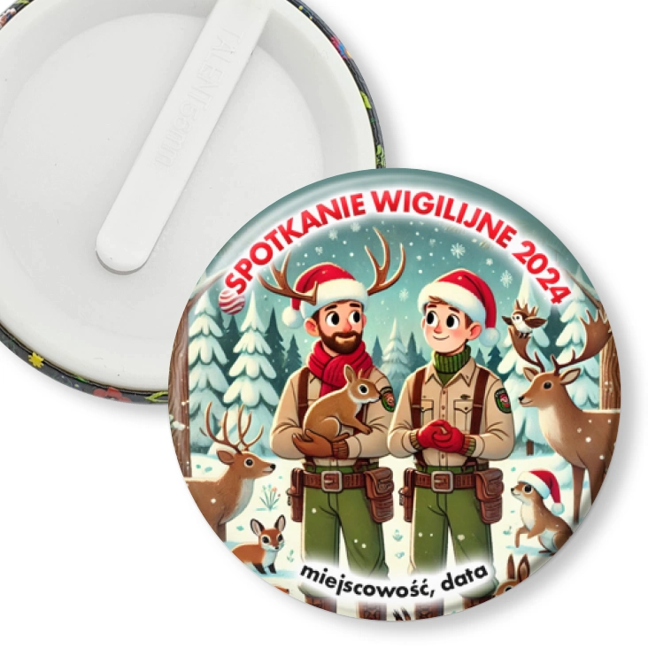 przypinka klips Wigilia leśniczych