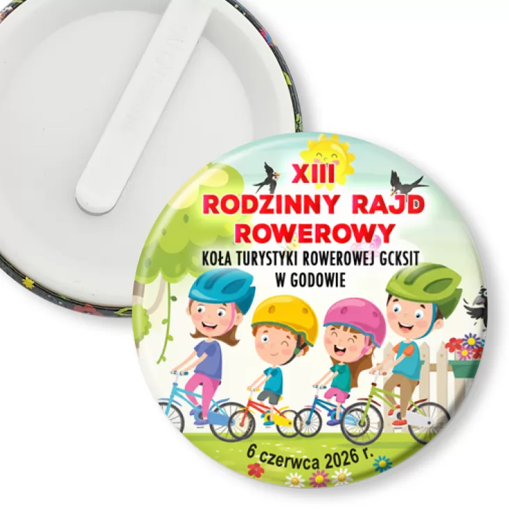 przypinka klips XIII Rodzinny Rajd Rowerowy 2026