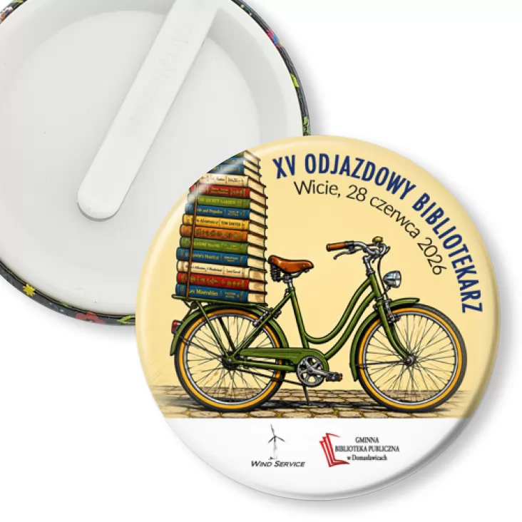 przypinka klips XV Odjazdowy Bibliotekarz Wicie 2026