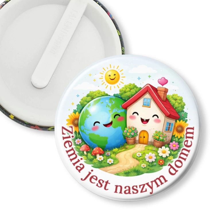 przypinka klips Ziemia jest naszym domem