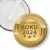 Przypinka klips Złoty medal pracownik roku