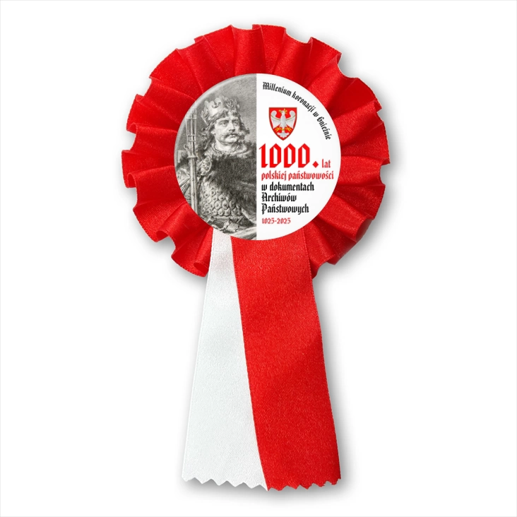 przypinka kotylion 1000 lat polskiej państwowości