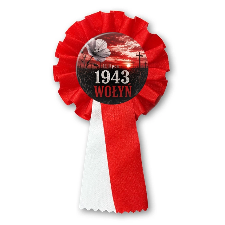przypinka kotylion 11 lipca 1943 Wołyń