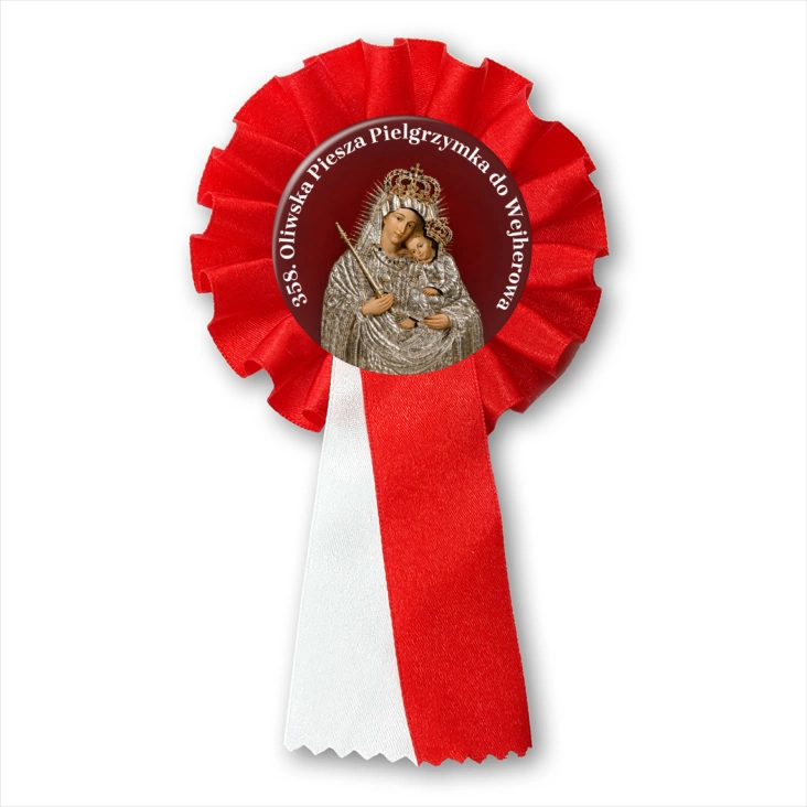 przypinka kotylion 358. Oliwska Piesza Pielgrzymka do Wejherowa