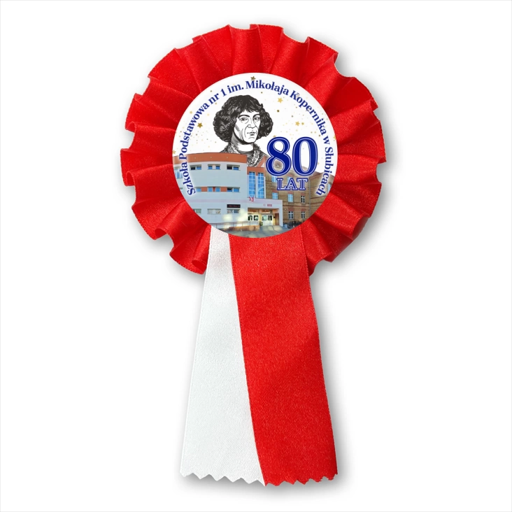 przypinka kotylion 80-le SP nr 1 w Słubicach