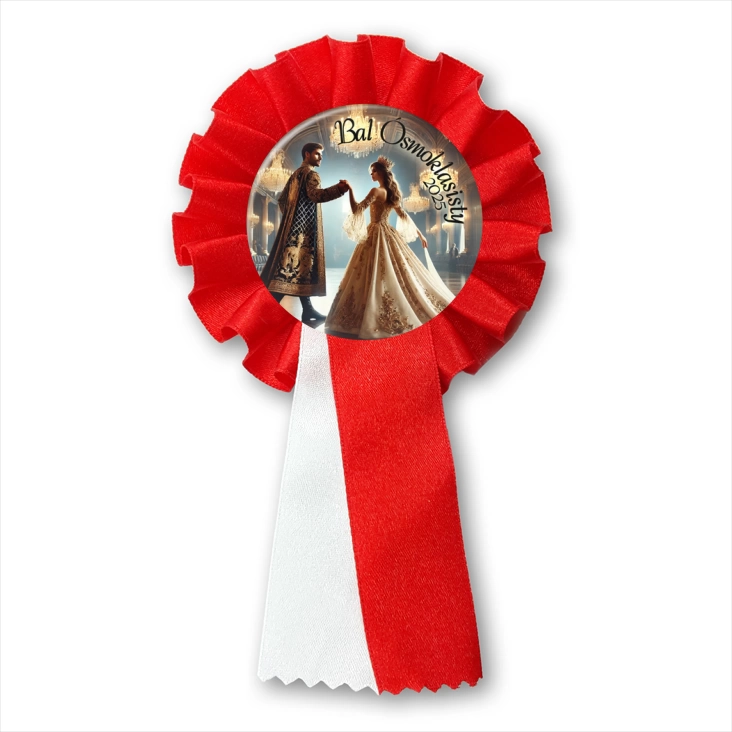 przypinka kotylion Bal ósmoklasisty Dance King
