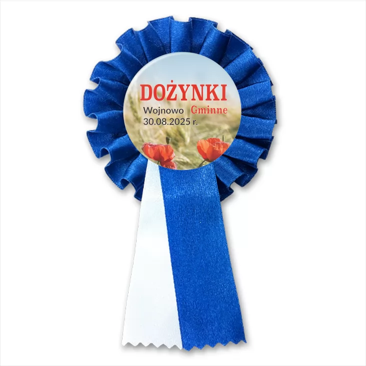 przypinka kotylion Dożynki Gminne Wojnowo 2025
