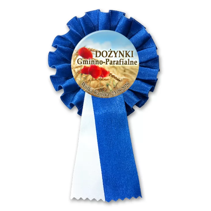 przypinka kotylion Dożynki Gminno-Parafialne Wólka Kańska