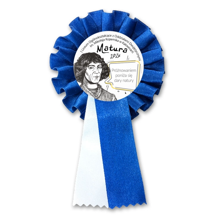 przypinka kotylion Matura Mikołaj Kopernik