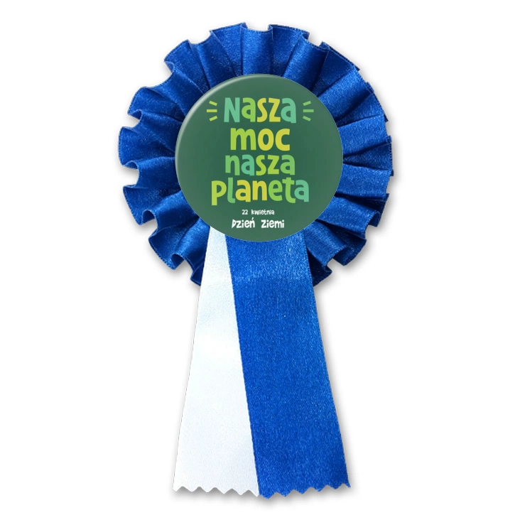 przypinka kotylion Nasza moc, nasza planeta