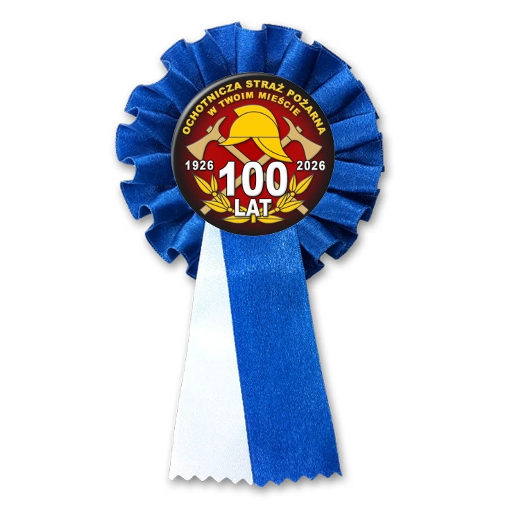 przypinka kotylion Ochotnicza Straż Pożarna Jubileusz