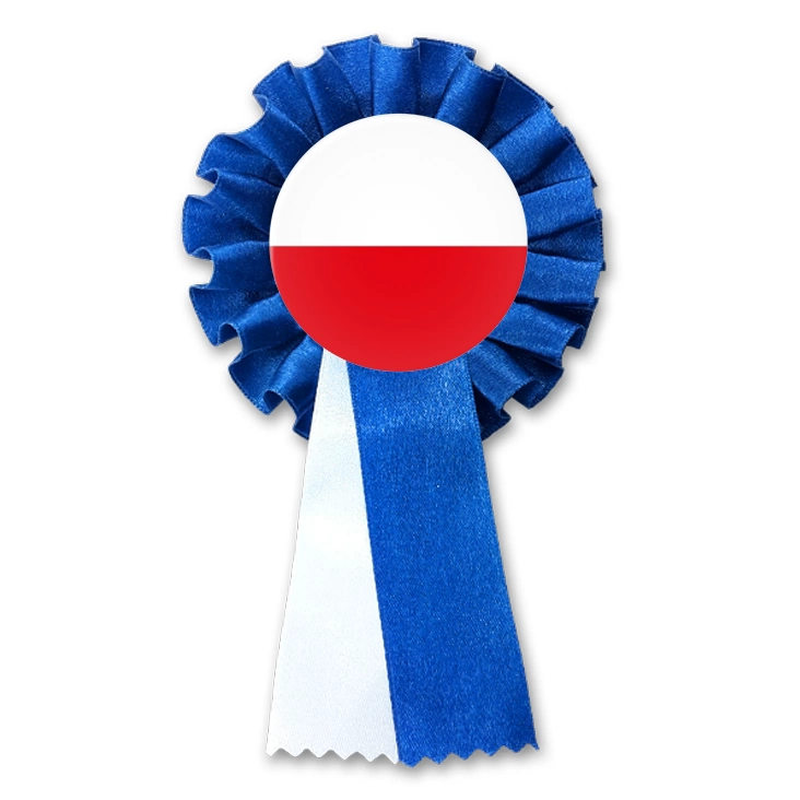 przypinka kotylion Polska biało-czerwona flaga