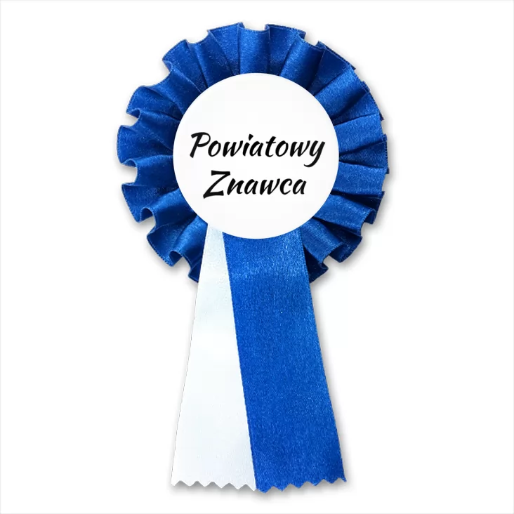 przypinka kotylion Powiatowy znawca
