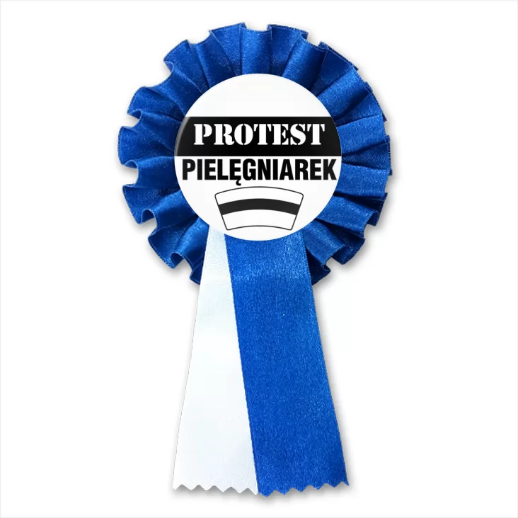 przypinka kotylion Protest pielęgniarek