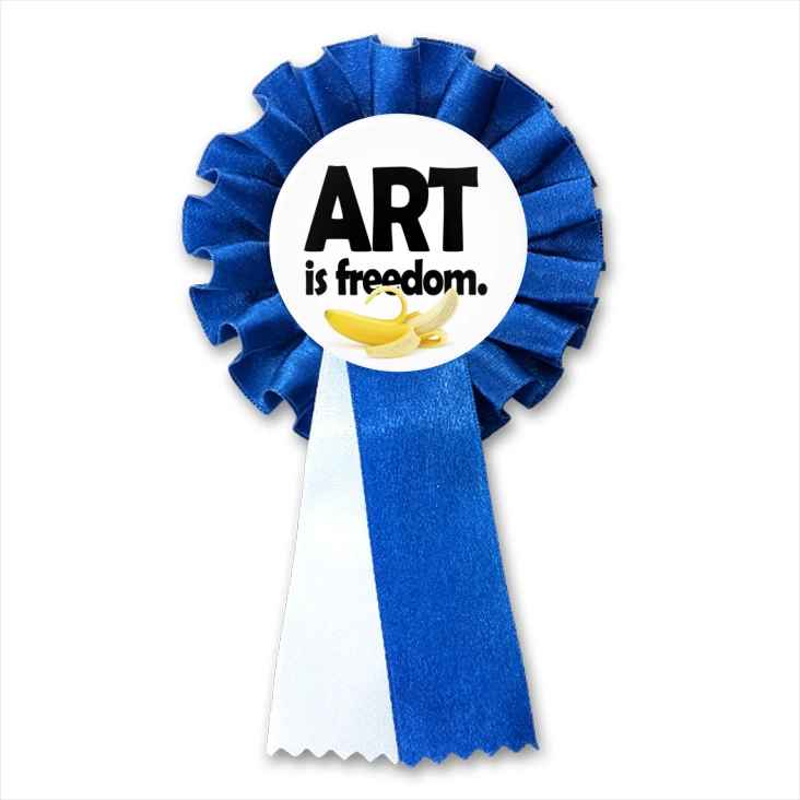 przypinka kotylion Art is freedom