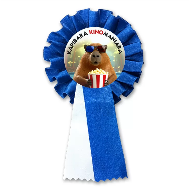 przypinka kotylion Kapibara kinomaniara