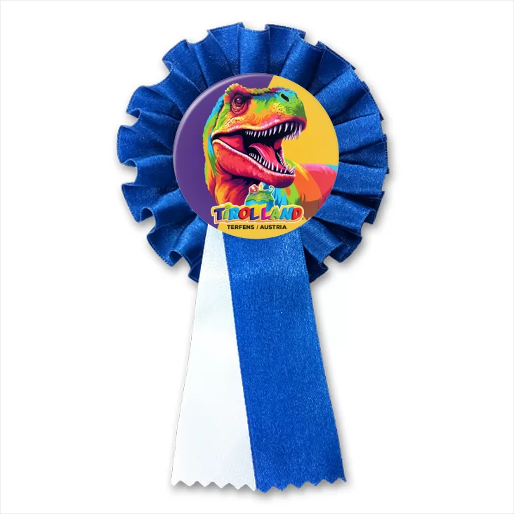 przypinka kotylion Kolorowy tyranozaur Tirolland