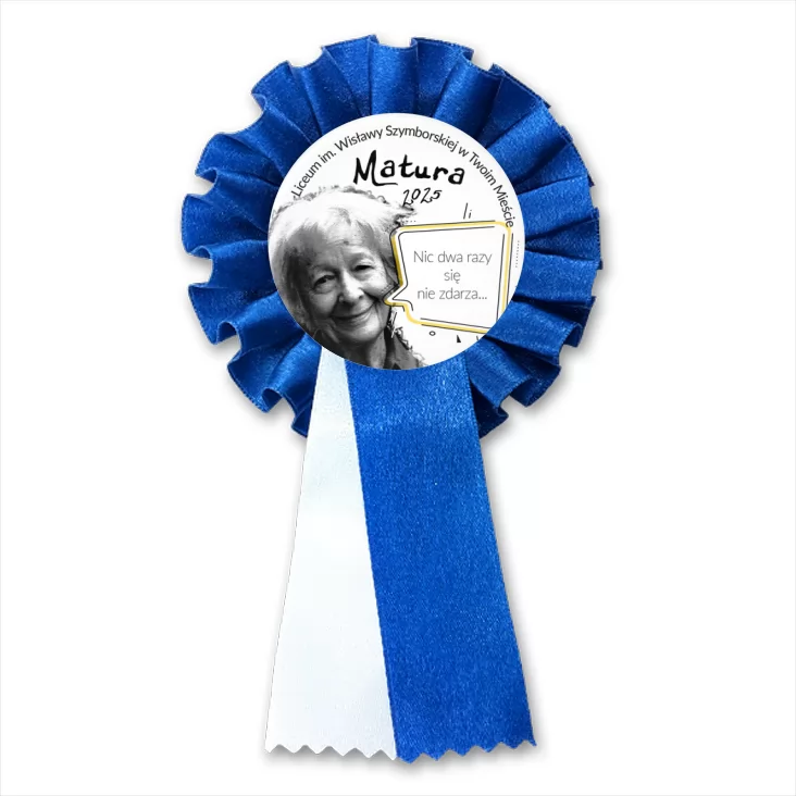 przypinka kotylion Matura Nic dwa razy się nie zdarza
