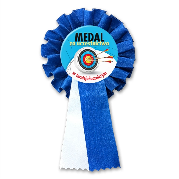 przypinka kotylion Medal za uczestnictwo u turnieju łuczniczym