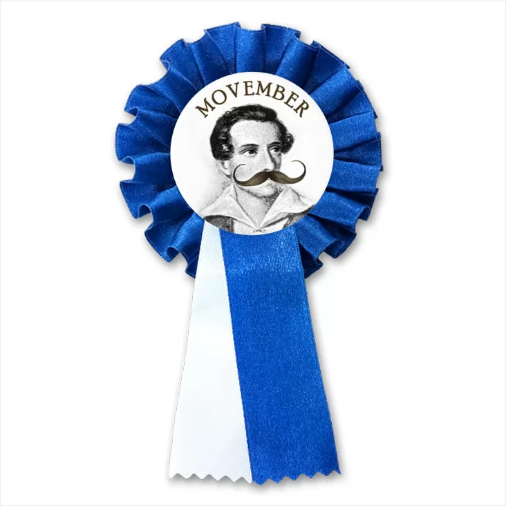 przypinka kotylion Movember Juliusz Słowacki