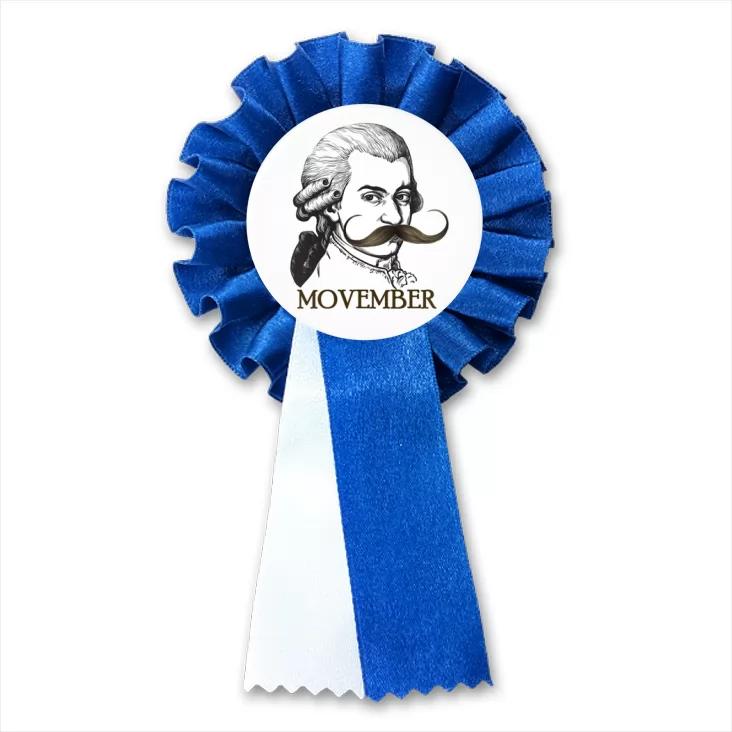 przypinka kotylion Movember Mozart