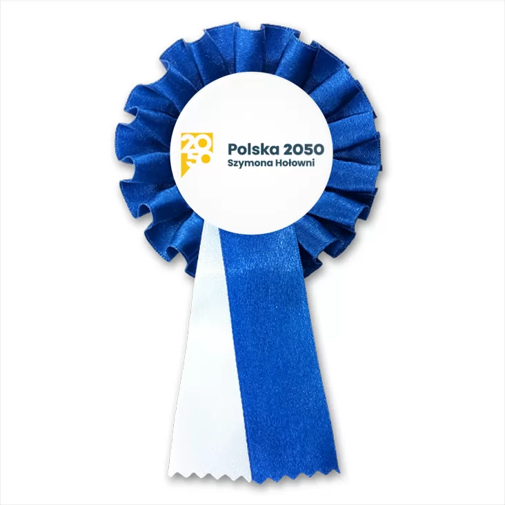 przypinka kotylion Polska 2050