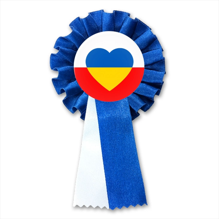 przypinka kotylion Polska wspiera Ukrainę