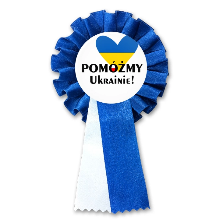 przypinka kotylion Pomoc dla Ukrainy