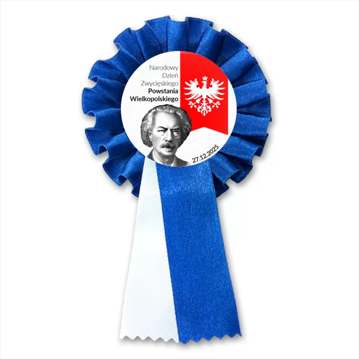 przypinka kotylion Powstanie Wielkopolskie Paderewski