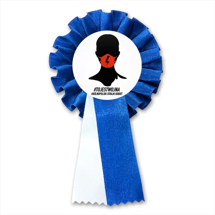przypinka kotylion To jest wojna Strajk kobiet