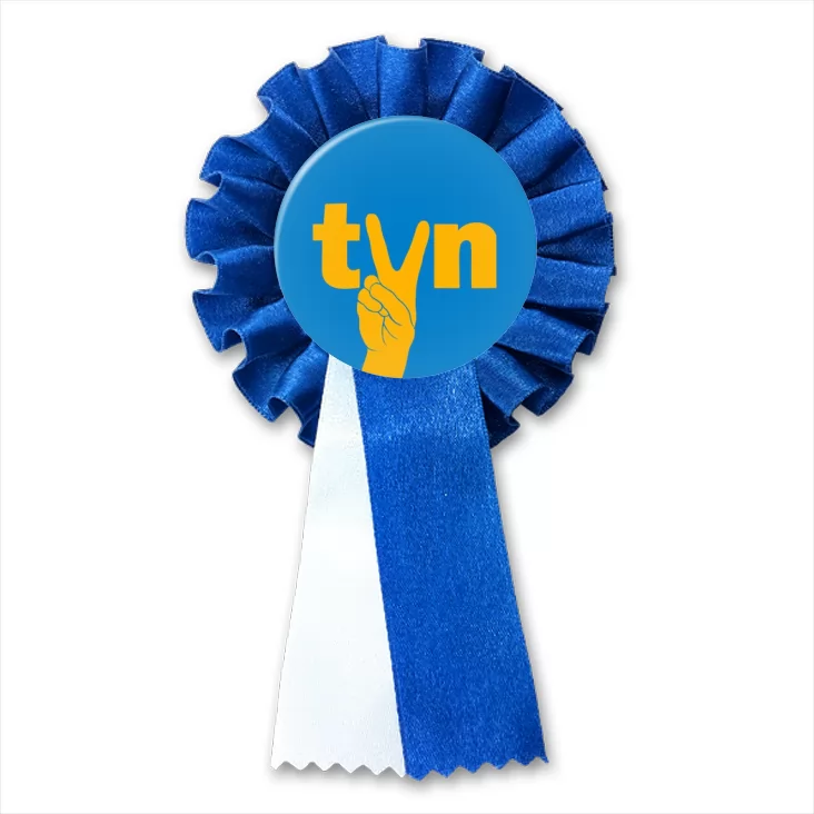 przypinka kotylion TVN lex