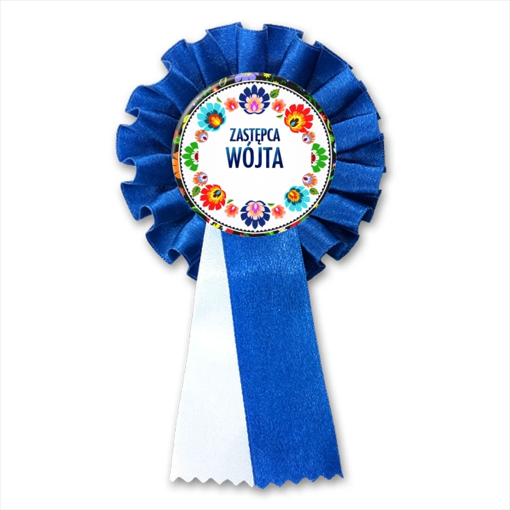 przypinka kotylion Zastępca Wójta folk
